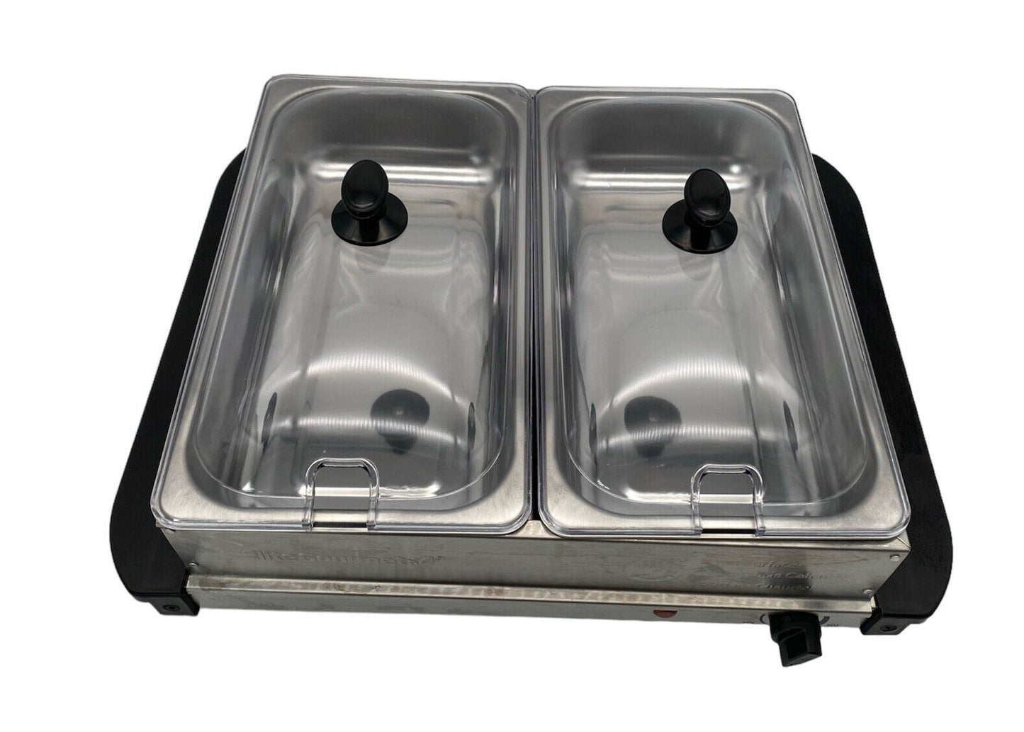 Elite Gourmet Dual-Server-Speisewaermer