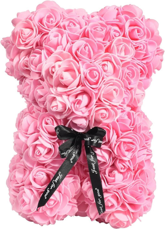 NWSX Rosenbär Blumenbär Perfekt zum Jubiläum, Rose Teddybär Mütter - Klare Gesch