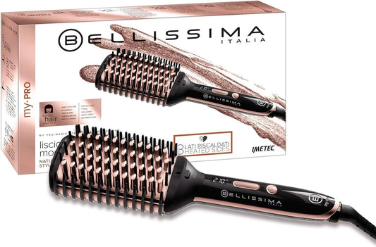 Bellissima My Pro Magic Straight Brush PB11 100, elektrische Glättbürste, 3 behe