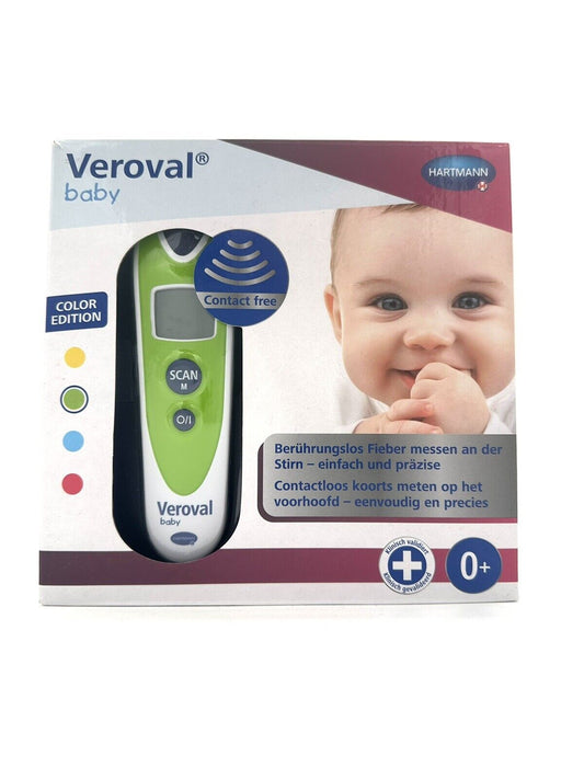 VEROVAL baby GREEN Infrarot-Thermometer, berührungslose und geräuschlose Messung