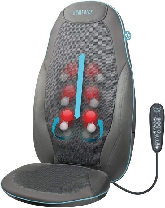 HoMedics Gel Rückenmassagegerät Massagesitzauflage Shiatsu Rücken Schultermassag