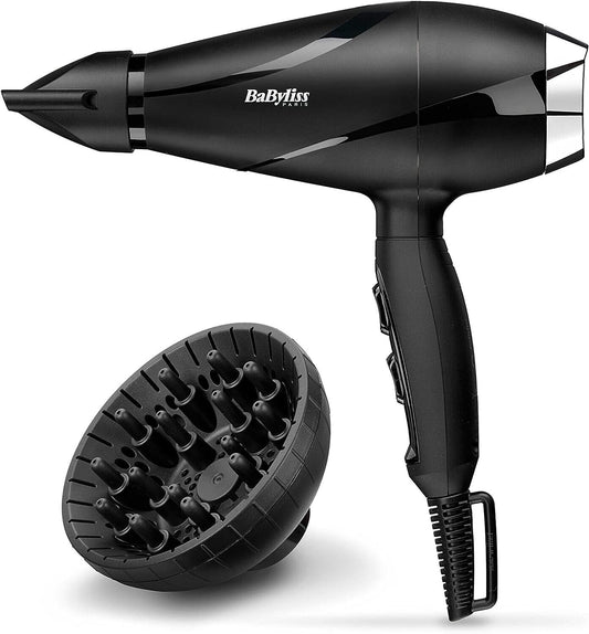 BaByliss 6713DE Haartrockner, Keramik Beschichtung, Schwarz