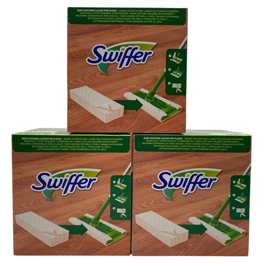 Swiffer Trockenparketttücher Mikrofaser Maxi Staubsauger Tücher Böden 3x30Stk.