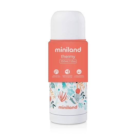Miniland 89350 Mediterranean Thermos 350 ml, mehrfarbig