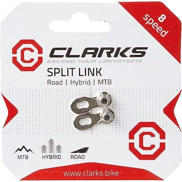 2 x Clarks Fahrradkette Verbindung Split Link - 8-Gang Zyklus-