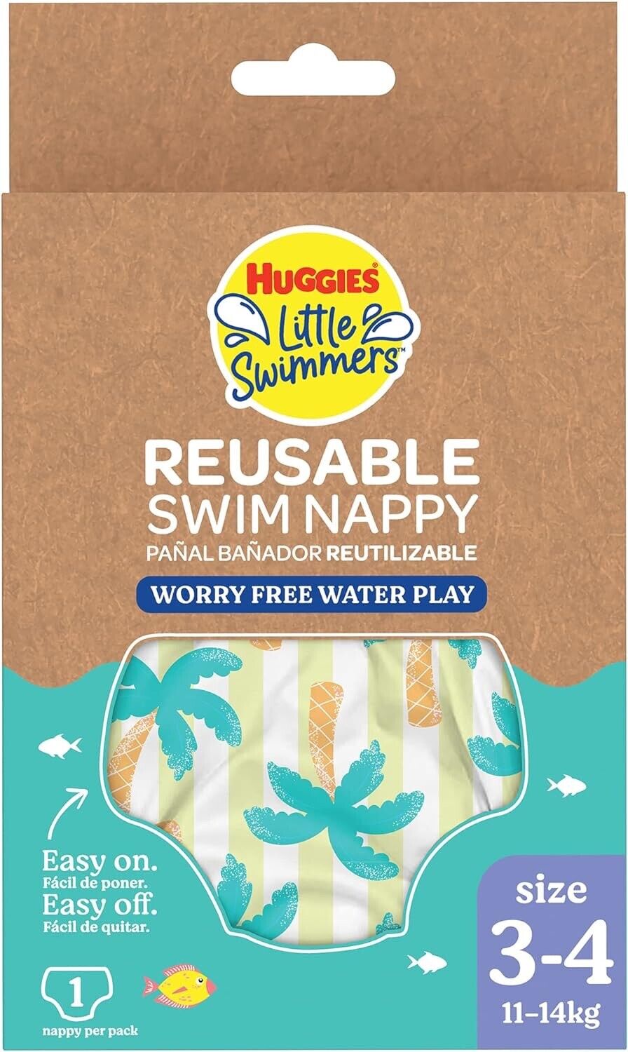 Huggies Little Swimmers wiederverwendbare Schwimmwindeln Gr. 3-4 11-14 kg