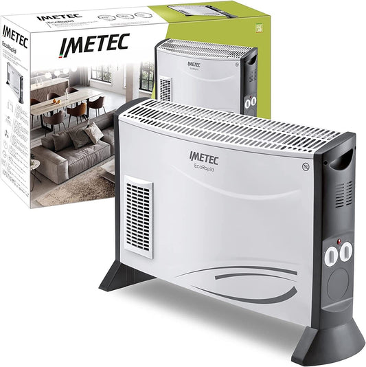 Imetec Eco Rapid Elektroheizung 2000W 4-Temperatur-Konvektor, Raumthermostat