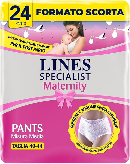 Lines Specialist Maternity, Größe L (95 – 125 cm) – saugfähige Höschen, 2x10 Stk