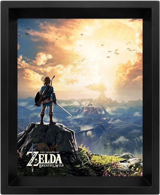 Die Legende von Zelda 'Sonnenuntergang'3D Lenticular Poster,10 x 8 RETOURE!!