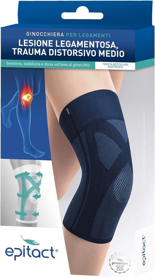 Epitact Kniebandage PHYSIOstrap Kniestütze XL Kniegelenkbandage blau RETOURE