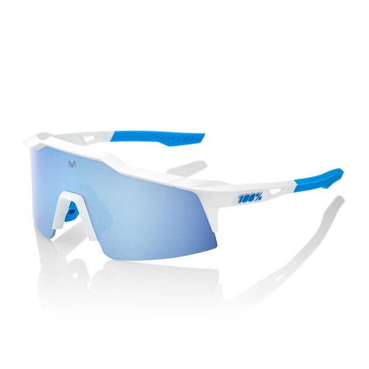 Fahrradbrillen 1SE Movistar Team White HiPER Blue Multilayer Mirror Lens