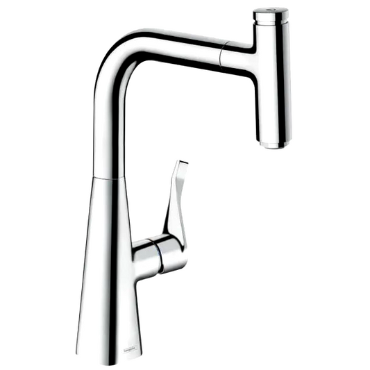 hansgrohe Metris Select M71 Einhebel-Küchenmischer 240, Ausziehauslauf, 1jet