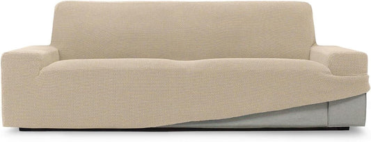 SOFASKINS super elastischer überzug Sofabezug 3 beige atmungsaktiv 180-230Cm