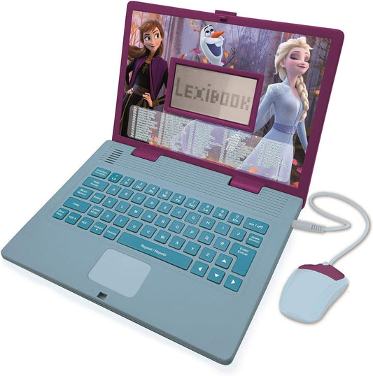 LEXIBOOK - Disney Die Eiskönigin 2 - Pädagogischer Laptop Spanisch / Englisch