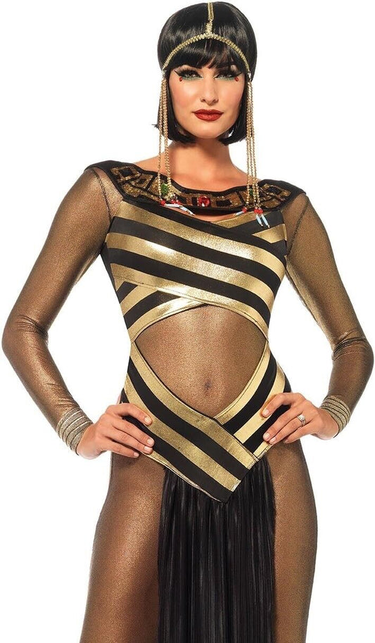 LEG AVENUE 85512 - Goddess Isis Damen kostüm, Größe S (Schwarzes Gold)