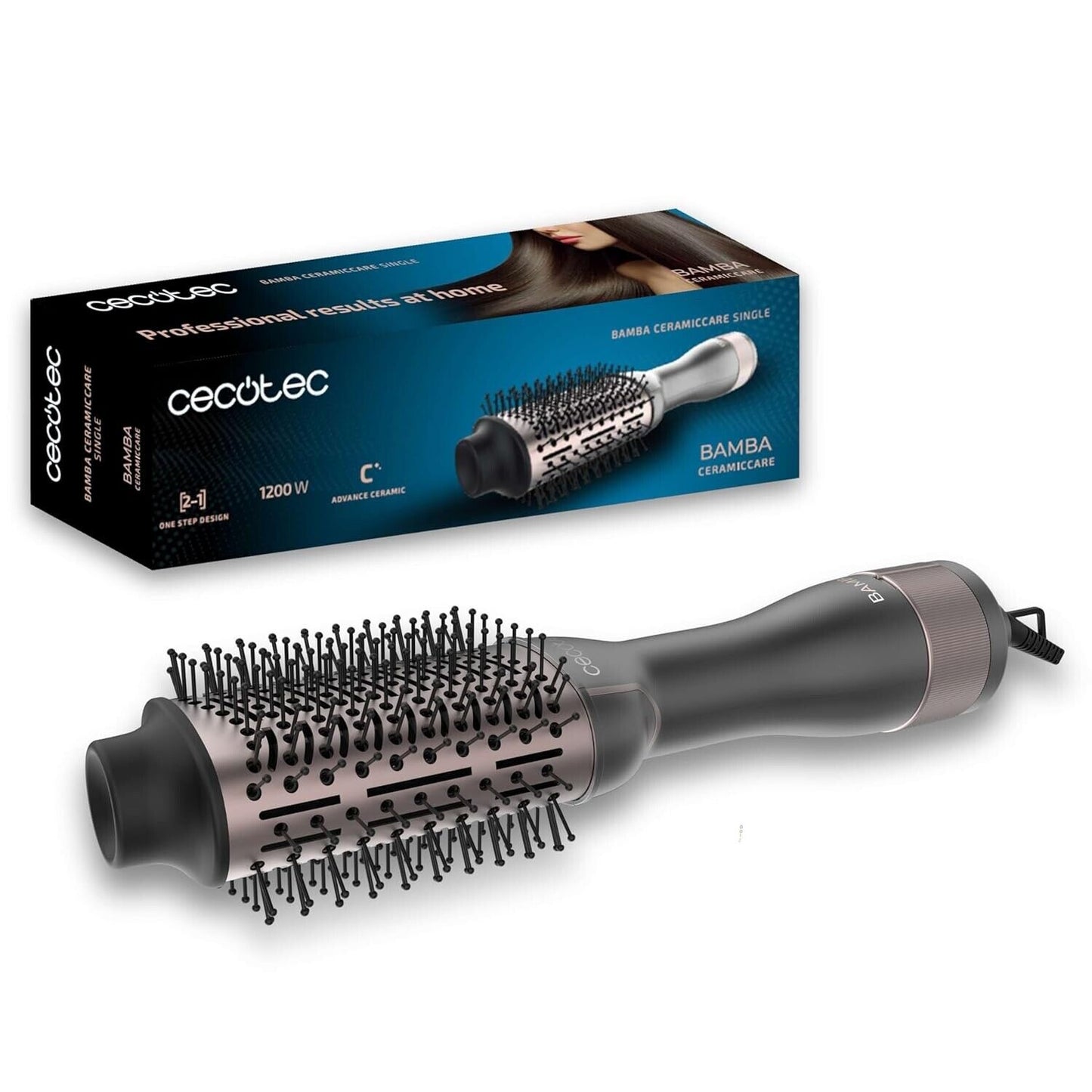 Cecotec Bamba CeramicCare Haartrockner 1200W Luftbürste Volumenstyler Leistungss